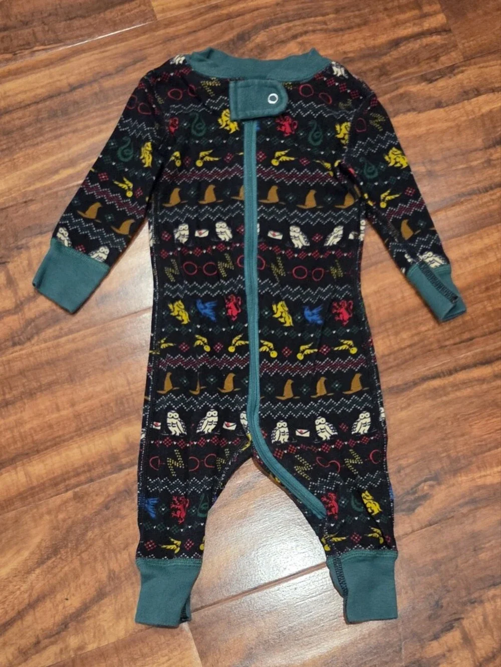 Hanna Andersson EUC 3-6 Months Harry Potter Print One-piece Pj Romper